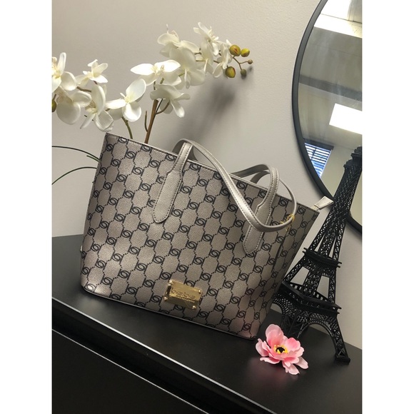 bebe Handbags - Bebe Lizzie small mono lizard tote